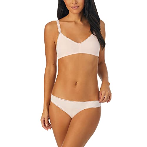OnGossamer Women's Cabana Cotton Bralette 2 Pack Multipack - Black/Grey, Small