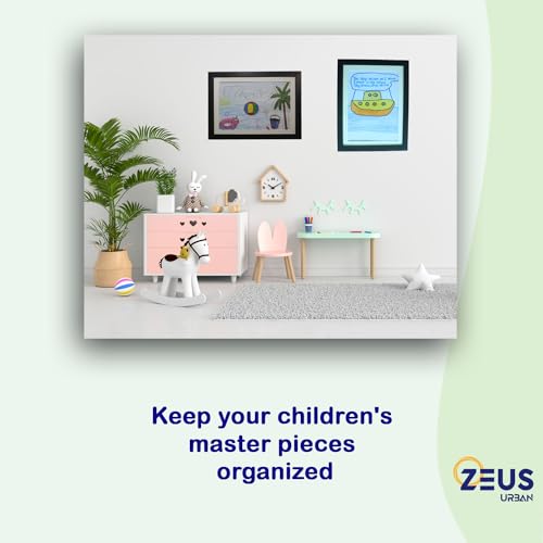 Kids Art Frame can hold standard paper sizes of 8.5 x 11 inches, Letter sizes , Perfect for organize and display your children's artwork, drawings, paintings, or masterpiece, Changeable Front opening