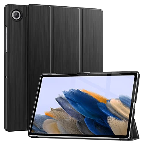 Soke Case for Samsung Galaxy Tab A8 10.5 Inch 2022 Model (SM-X200/X205/X207), Slim Trifold Stand & Lightweight Protective Hard PC Back Cover with Auto Wake/Sleep for Galaxy Tab A8 Tablet (Black)