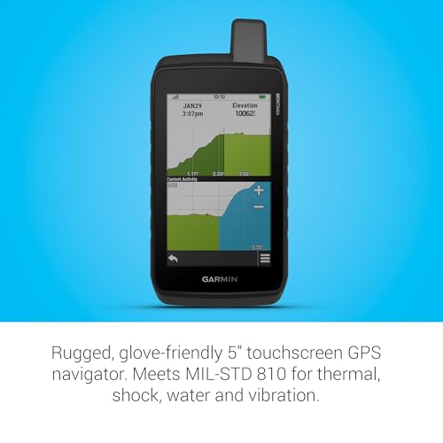 Garmin Montana 710 Rugged GPS Handheld Navigator | Large 5-inch Glove-Friendly Touchscreen, Satellite Imagery, Topographical Maps for Routing on Roads or Trails | Signature Series Case Bundle