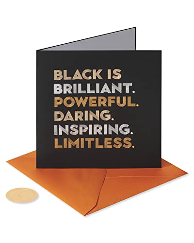 Papyrus Blank Card (Black is Brilliant)