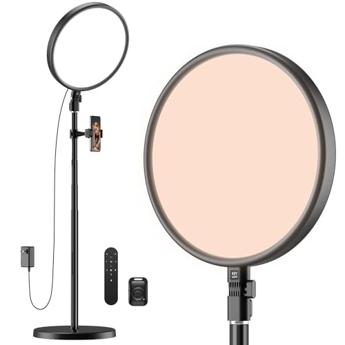 TODI Large Ring Light with 79" Stand, 6500K Full-Screen Selfie Ring Light with Stand and Phone Holder, Professional Big Ring Light for Live Stream, YouTube, TikTok, Makeup, Video, Barber, Photography