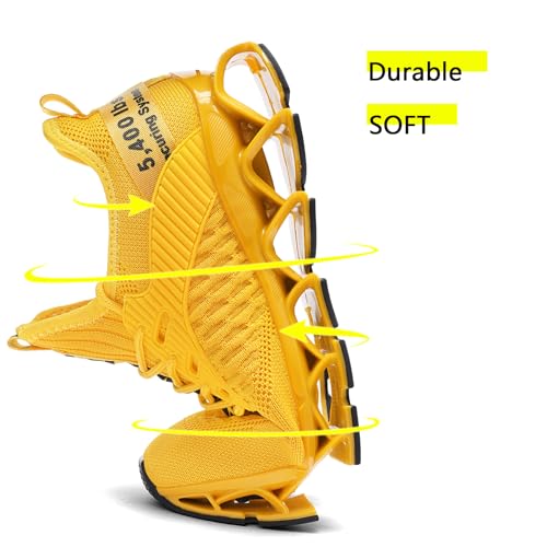 Womens Ladies Blade Running Shoes Comfortable Fashion Non Slip Sneakers Work Tennis Walking Girls Boys Shoes Fluorescent Green