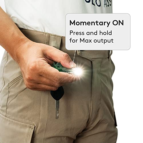 RovyVon 4th Aurora A8 USB-C EDC Flashlight, 90 CRI 5000K, Max 420 Lumen Rechargeable Keychain Light, Momentary On, Lock Mode, Magnet Accessories, for Checking Outdoor(365nm/Red/White)