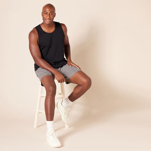 Amazon Essentials Men's Slim-Fit Tank Top, Black, Small