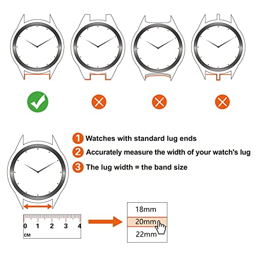 ANNEFIT Silicone Watch Bands, Quick Release Rubber Sport Strap 22mm with Classic Rose Gold Clasp (Dark Green)