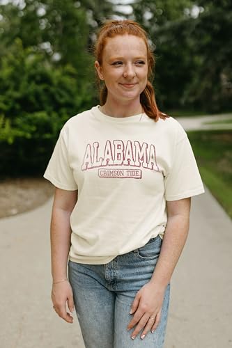 Blue 84 Standard NCAA Officially Licensed T-Shirt Ivory Dyed Ringspun Vintage