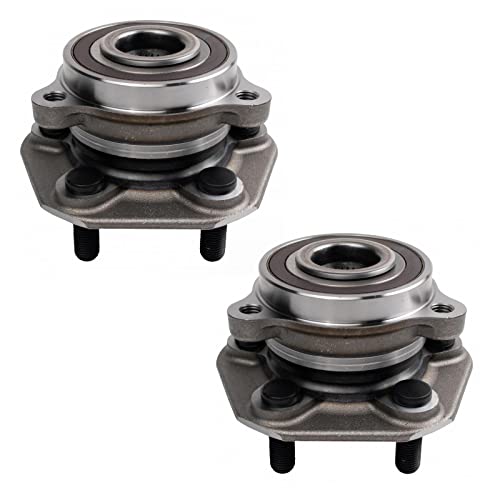 TRQ Front Rear Wheel Hub Bearings Assembly Set Compatible with 2019-2020 Buick Envision 2016-2019 Cadillac ATS 2016-2020 CT6 CTS Chevrolet Camaro