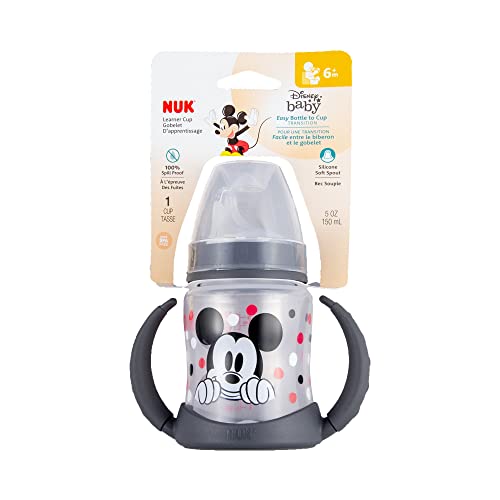 NUK Sesame Street Learner Cup, 5 Ounce Elmo – BPA Free, Spill Proof Sippy Cup
