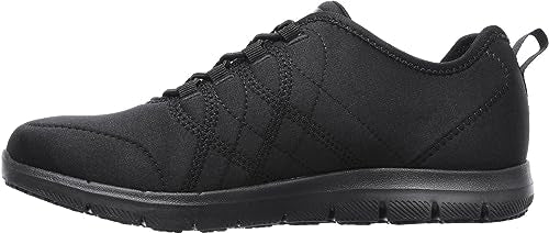 Skechers Women's Ghenter Srelt Work Shoe, Black, 8.5 M US