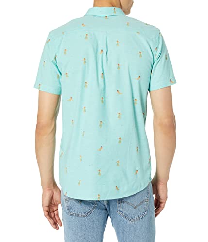 Rip Curl Men's Casual Button Down Shirt, Aqua