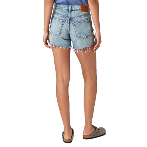 Lucky Brand Women's 90's Midi Denim Short, All in Bloom