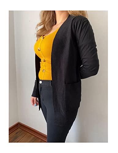 REDHOTYPE Women's Cardigan Sweater Open Front Summer Lightweight Cardigans With Pockets（S-XL）
