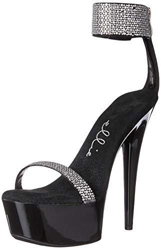 Ellie Shoes Women's Anika Heeled Sandal, Black, 5