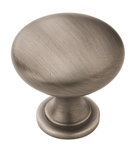 Amerock | Cabinet Knob | Antique Silver | 1-1/4 inch (32 mm) Diameter | Edona | 1 Pack | Drawer Knob | Cabinet Hardware