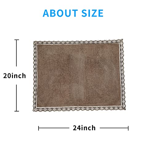 MINJIATEX Couch arm Covers, Non-Slip (2 pcs), Washable, for Living Room Recliner Chair, Protectors for Leather Sofa armrest slipcover, JYS-Beige