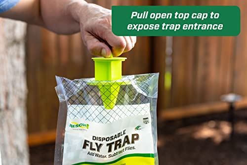 RESCUE! Outdoor Disposable Hanging Fly Trap - 2 Traps