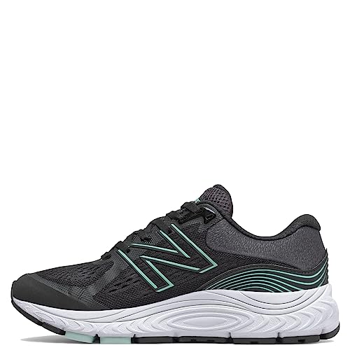 New Balance Women's W840V5 Running Shoe, Black/Storm Blue, 6.5