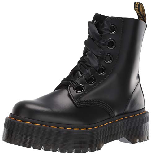 Dr. Martens Women's Molly Fashion Boot, Black Buttero, 5