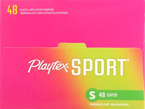 Playtex Sport Tampons, Super Absorbency, Fragrance-Free - 48ct