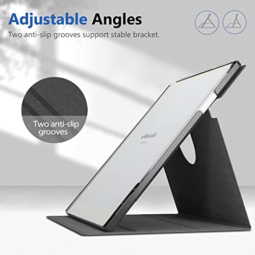 E NET-CASE Case for Remarkable 2 10.3 inch Digital Paper (2020 Released) Vertical, 360 Degree Rotating Stand Cover for Remarkable 2 10.3 inch Digital Paper,with Pencil Holder (Gray)
