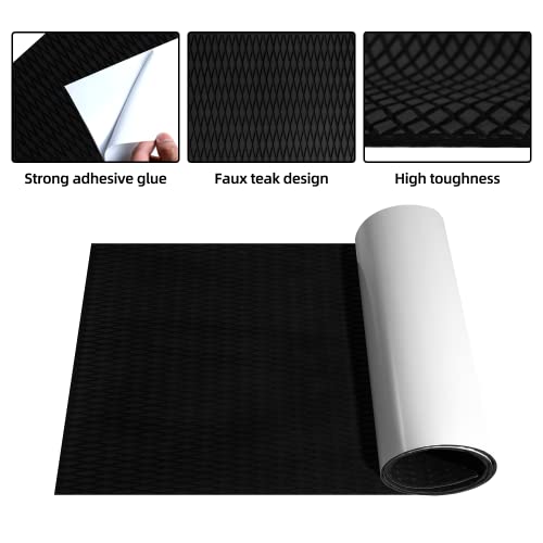 FOCEAN Boat Flooring EVA Foam Boat Decking Camo Marine Flooring Self-Adhesive Boat Mat Boat Carpet for Motorboat RV Yacht Kayak Surfboard, 94.5''x 23.6'', Olive Camo