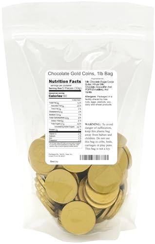 Chocolate Gold Coins, 1lb Bag