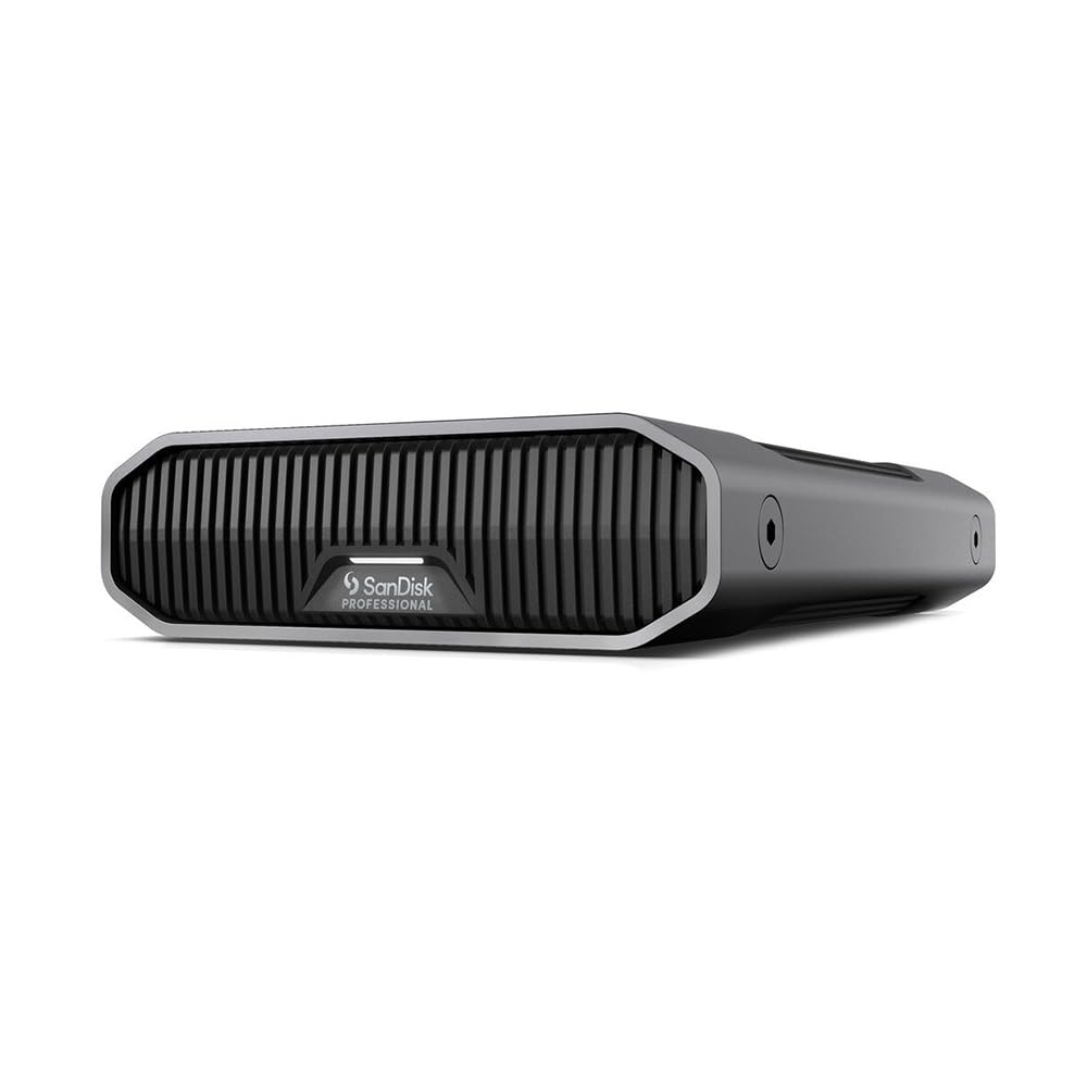 SanDisk Professional 12TB G-Drive Enterprise-Class External Desktop Hard Drive - 7200RPM Ultrastar HDD Inside, USB-C (10Gbps), USB 3.2 Gen 2, Mac Ready - SDPHF1A-012T-NBAAD