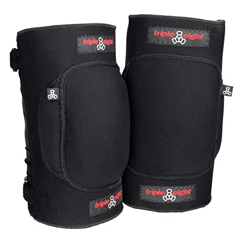 Triple Eight Undercover Snow Knee Pads for Snowboarding and Skiing, Small, Black