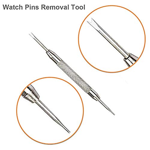 Aokelily Butterfly Watch Deployment Clasp Watch Buckle Replacement for Leather Watch Bands Straps Width (16mm,18mm,20mm,22mm,24mm) with 4 PCS Spring Bars and 1 PCS Spring Bars Tool (16mm, Black)