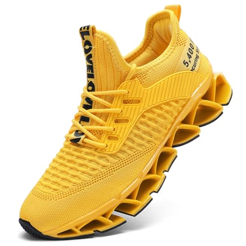 Womens Ladies Blade Running Shoes Comfortable Fashion Non Slip Sneakers Work Tennis Walking Girls Boys Shoes Fluorescent Green