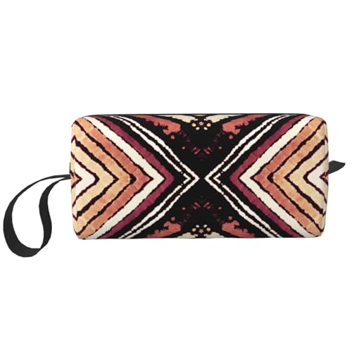 JKJOJIA Red Brick Wall Novelty Makeup Bag Organizer Small Cosmetic Bags Portable Travel Toiletry Bag With Handle Simple Accessories Storage Zipper Pouch For Women Girl