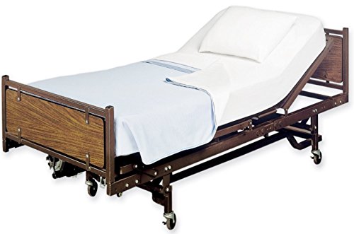White Classic Twin Flat Sheets, White Cotton Flat Bed Sheet 66x104 Inches, 200 Thread Count Hospital Bed Sheets