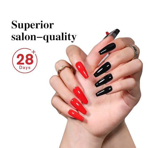 SHOYUM 2 Pcs 15ml No Wipe Gel Top Coat and Base Coat Set - Shine Finish and Long Lasting, Soak Off LED Nail Lamp Gel Base Top Coat Finish Nail Art Design Manicure Gifts for Women