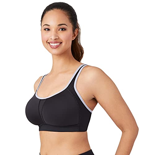 Wacoal Women's Sport Convertible Wire Free Bra, Black/Lilac Gray, 36G