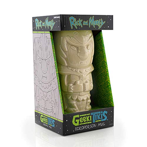 Geeki Tikis Rick & Morty Bird Person Mug | Official Rick & Morty Tiki Style Ceramic Mug | Holds 24 Ounces