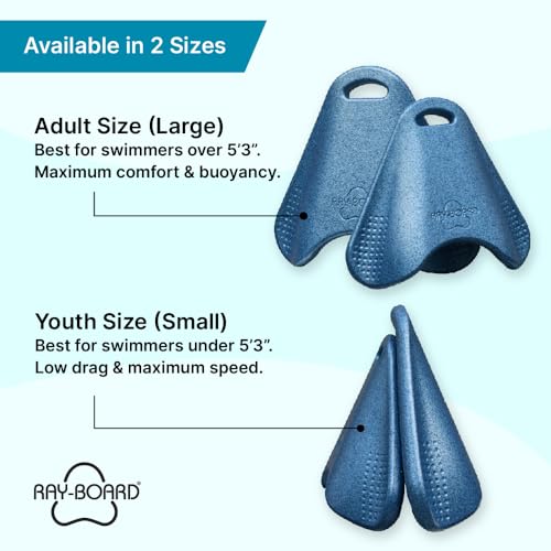Ray-Board Kickboard (Speckled Blue, Adult/Large)