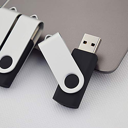 KOOTION Flash Drive 16GB 10 Pack USB 2.0 Thumb Drive Capped Memory Stick Jump Drive, Blue