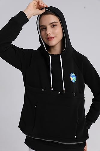Cat Dog Carrier Hoodies – Puppy Kitten Carrying Sweatshirt Large Pet Pocket Pullover Top – Unisex Kangaroo Hoodies