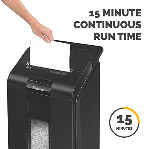 Fellowes AutoMax Micro-Cut 100M Commercial Office Auto Feed 2-in-1 Paper Shredder with 100-Sheet Capacity