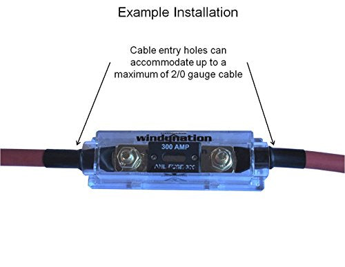WindyNation ANL Fuse Holder + ANL Fuse (2pcs 30A Fuse)