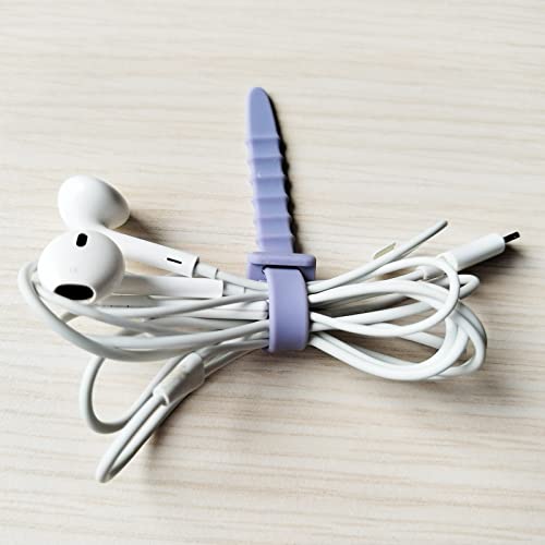 Silicone Zip Ties, Reusable Zip Ties, Rubber Cable Ties Straps for Wire Management, Elastic Silicone Ties Cable Organizer for Home Office, Cord Ties in Three Sizes 4.5" 5.9" and 7.1" (5+5+5 Pcs Black)