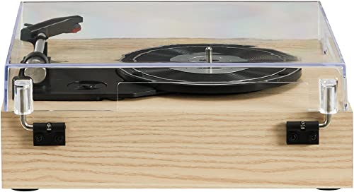 Crosley CR6042A-NA Scout 3-Speed Bluetooth Turntable with Built-in Speakers, Natural
