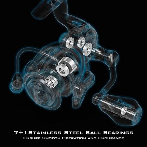 KastKing Zephyr Spinning Reel,Size 500 Ice Fishing Reel, Light Weight Ultra Smooth Powerful Spinning Fishing Reels