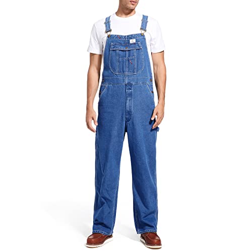 HISEA Men's Painters Bib Overall, Mens Relaxed Fit Overalls Midweight Workwear with Adjustable Straps and Convenient Tool Pockets