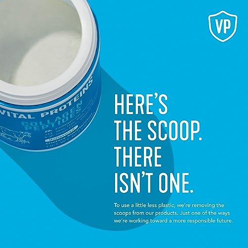 Vital Proteins Collagen Powder Supplement Hydrolyzed Peptides with Hyaluronic Acid and Vitamin C - Non-GMO, Dairy & Gluten Free Unflavored, 9.33oz