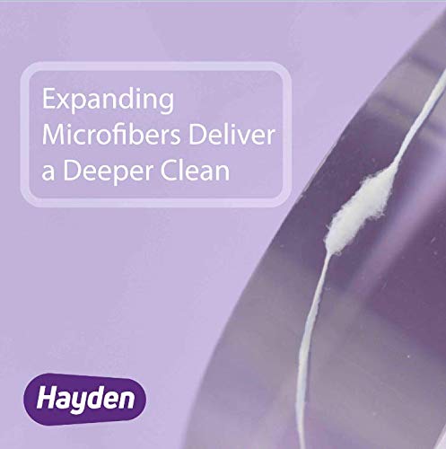 Hayden Expanding Dental Floss | 6 Pack | Polar Mint Woven Floss with Anti Tartar Actives for Gentle Care | 180 Yards