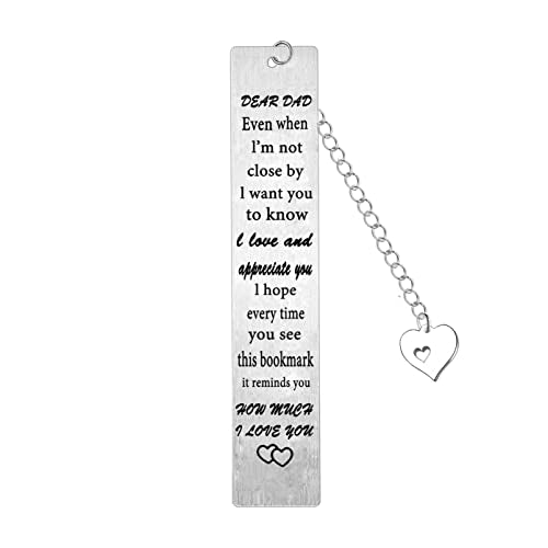 Dad Bookmark from Daughter Son Father ’s Day Gifts Bookmark Gifts for Daddy Dad Christmas Birthday Gifts Bookmark Gifts for Dad