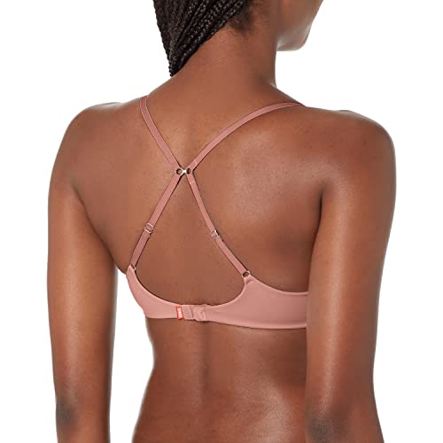 Hanes Women's Eco Luxe Lightly Lined Wirefree DHY207, Earthen Tan, 32C