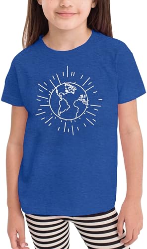 Earth Day Shirt Toddler Boys Girls Save The Planet Tee Kids Planet Earth T-Shirt Earth Day Tops Darkgrey